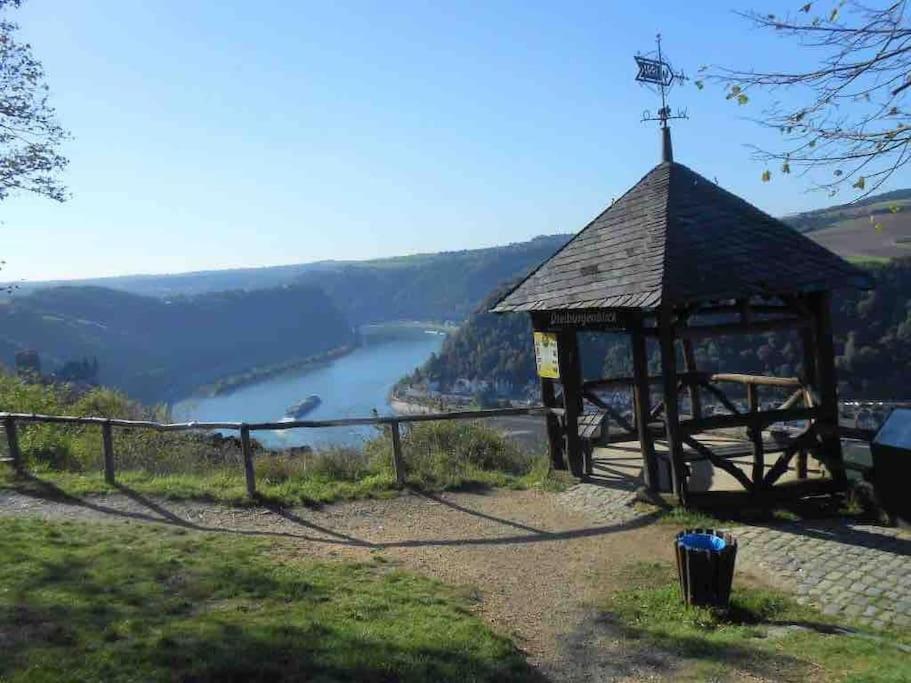 #1 Studioapartment Mit Loreleyblick Direkt An Der Schoensten Etappe Des Rheinsteigs Patersberg Екстер'єр фото